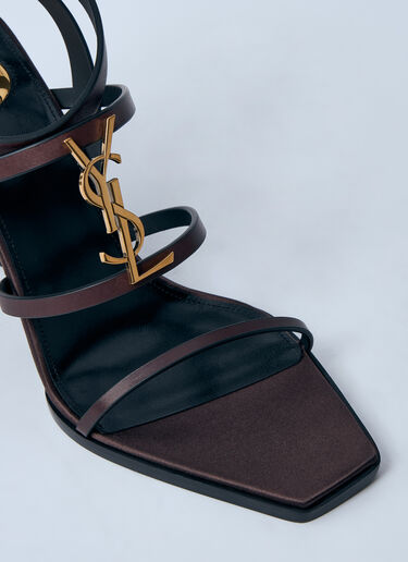 Saint Laurent Cassandre Wedges Brown sla0259024