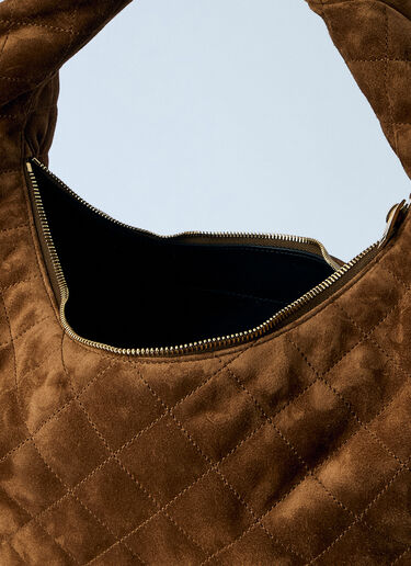 Saint Laurent Icare Hobo Shoulder Bag Brown sla0263047