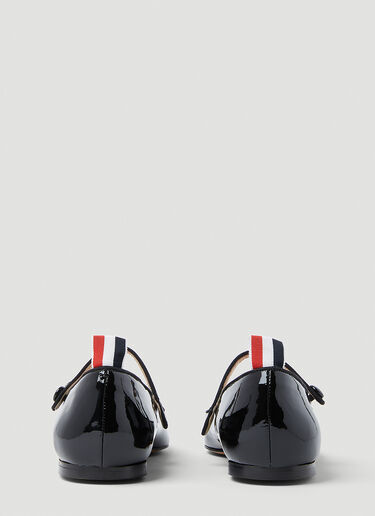 Pointed Thom John Ballerina Flats Thom Browne Pointed Thom John Ballerina Flats Black thb0253025