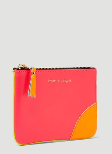 Comme Des Garcons Wallet Super Fluo Leather Wallet Pink cdw0346014