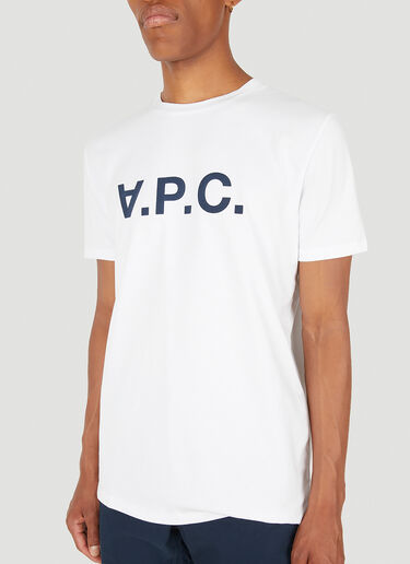 VPC Smiley Hotel Print T-Shirt A.P.C. VPC Smiley Hotel Print T-Shirt White apc0149008