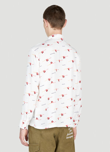 Human Made Flamingo Shirt White hmd0152004