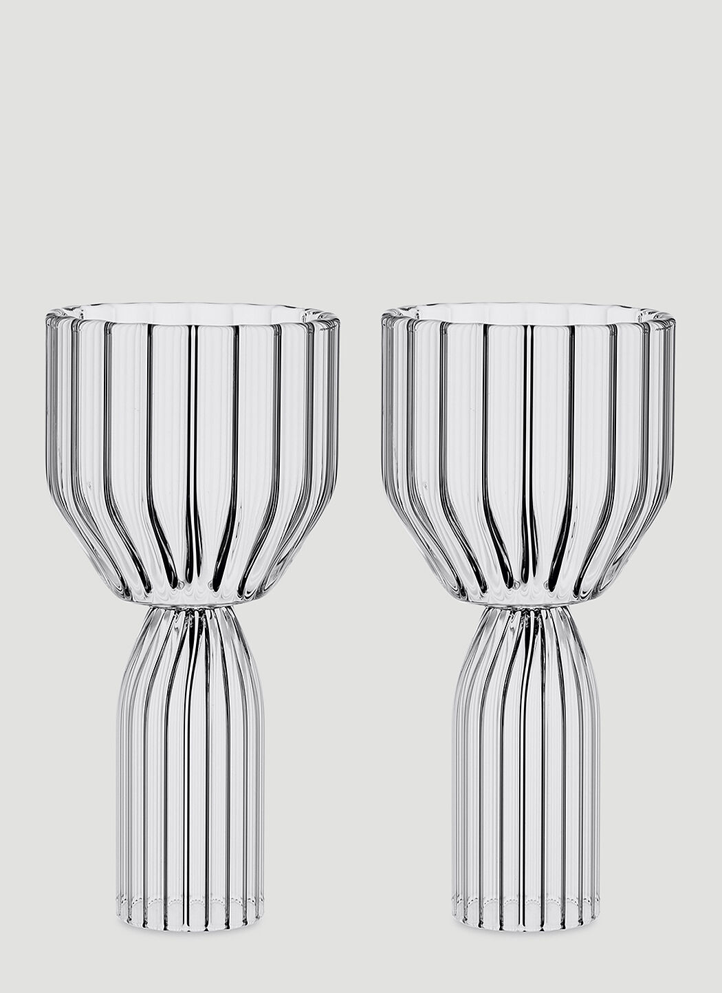 Fferrone Design Set of Two Margot Dessert Goblets Transparent wps0644556