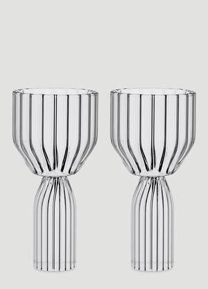 Fferrone Design Set of Two Margot Dessert Goblets Transparent wps0644556