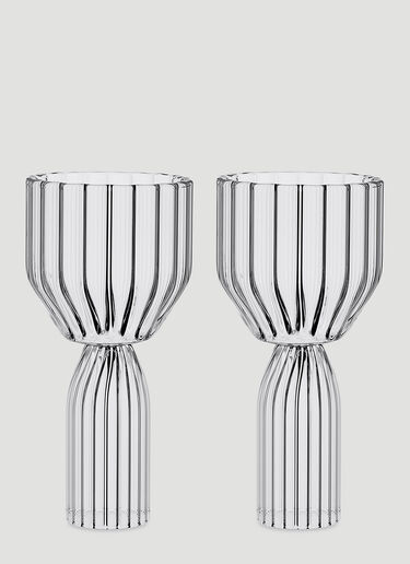 Fferrone Design Set of Two Margot Dessert Goblets Transparent wps0644563