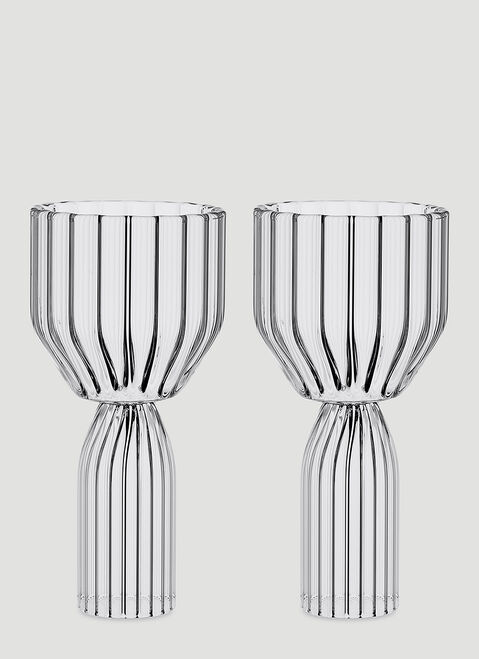 Fferrone Design Set of Two Margot Dessert Goblets Transparent wps0644556