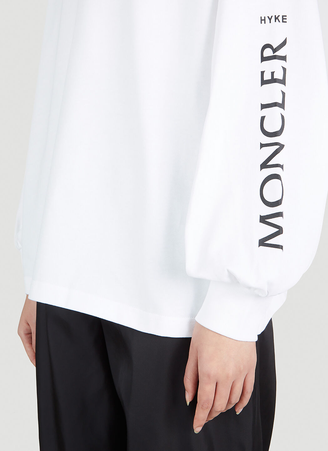 4 Moncler Hyke Logo Print Long Sleeve T-Shirt| LN-CC