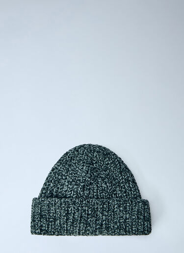 LN-CC® - Stone Island: Ribbed Knit Beanie - Green Stone Island Ribbed Knit Beanie Green sto0165032
