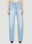 VETEMENTS Monogram Straight-Leg Jeans Light Blue vet0251008