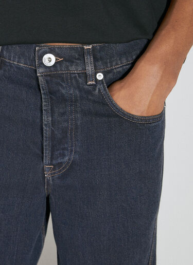 Lanvin Baggy Twisted Leg Jeans Blue lnv0154005