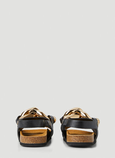 JW Anderson Chain Flat Sandals Black jwa0247026