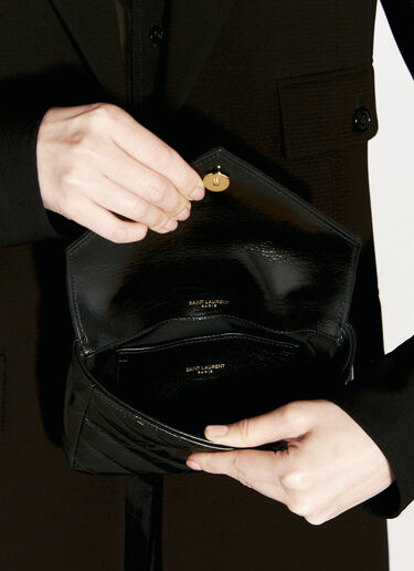 Saint Laurent Mini College Chain Shoulder Bag Black sla0255068