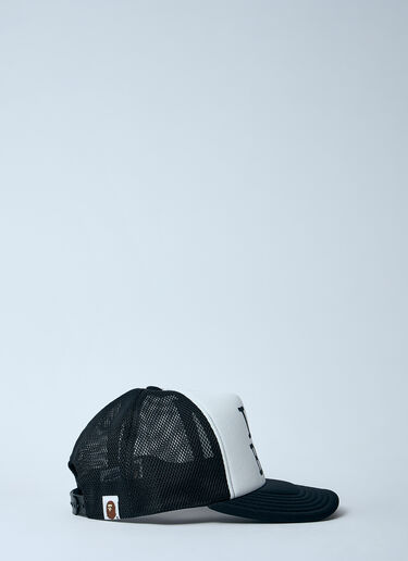 A BATHING APE® Logo Print Baseball Cap Black aba0158006