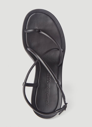 Alexander McQueen Strappy Heeled Sandals Black amq0245101
