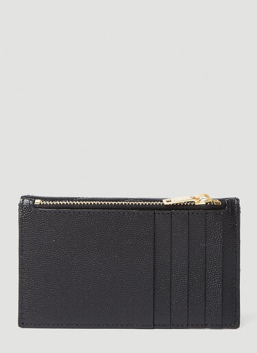 Saint Laurent Logo Plaque Cardholder Black sla0249166