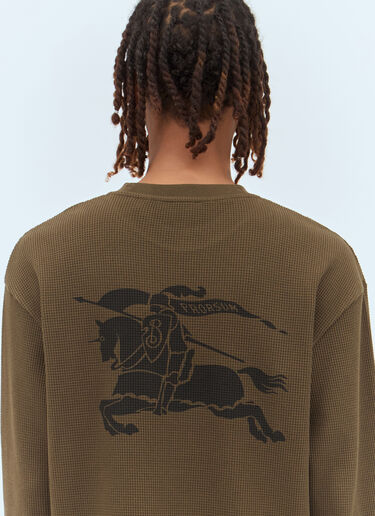 Burberry EKD ワッフルニットトップ  ブラウン bur0157017