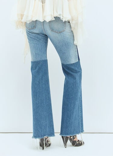Chloé Flared Patchwork Jeans Blue chl0258014