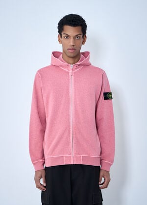 Stone Island Logo Patch Hooded Sweatshirt Green sto0164078