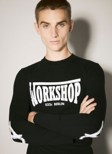 032C Victor Tight Long Sleeve T-Shirt Black cee0158006