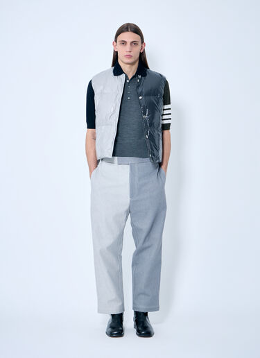 Thom Browne ジャージー 4本線ポロシャツ  グレー thb0157002