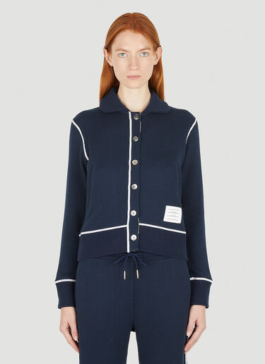 Thom Browne Round Collared Track Jacket Blue thb0248009