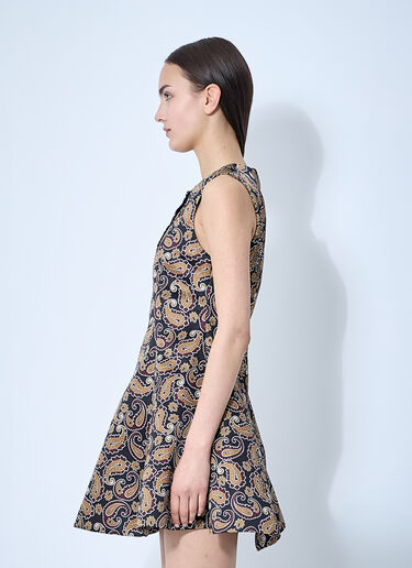 JW Anderson Printed Tea Dress Brown jwa0260004