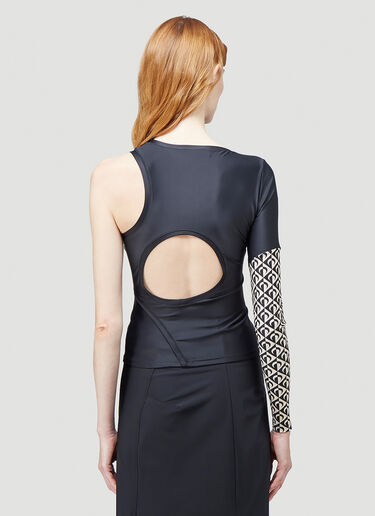 Marine Serre Multicuts Embound Top Black mrs0243008
