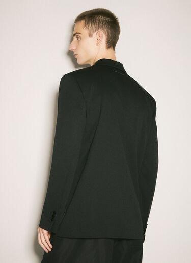 MM6 Maison Margiela Inside-Out Single-Breasted Blazer Black mmm0157003