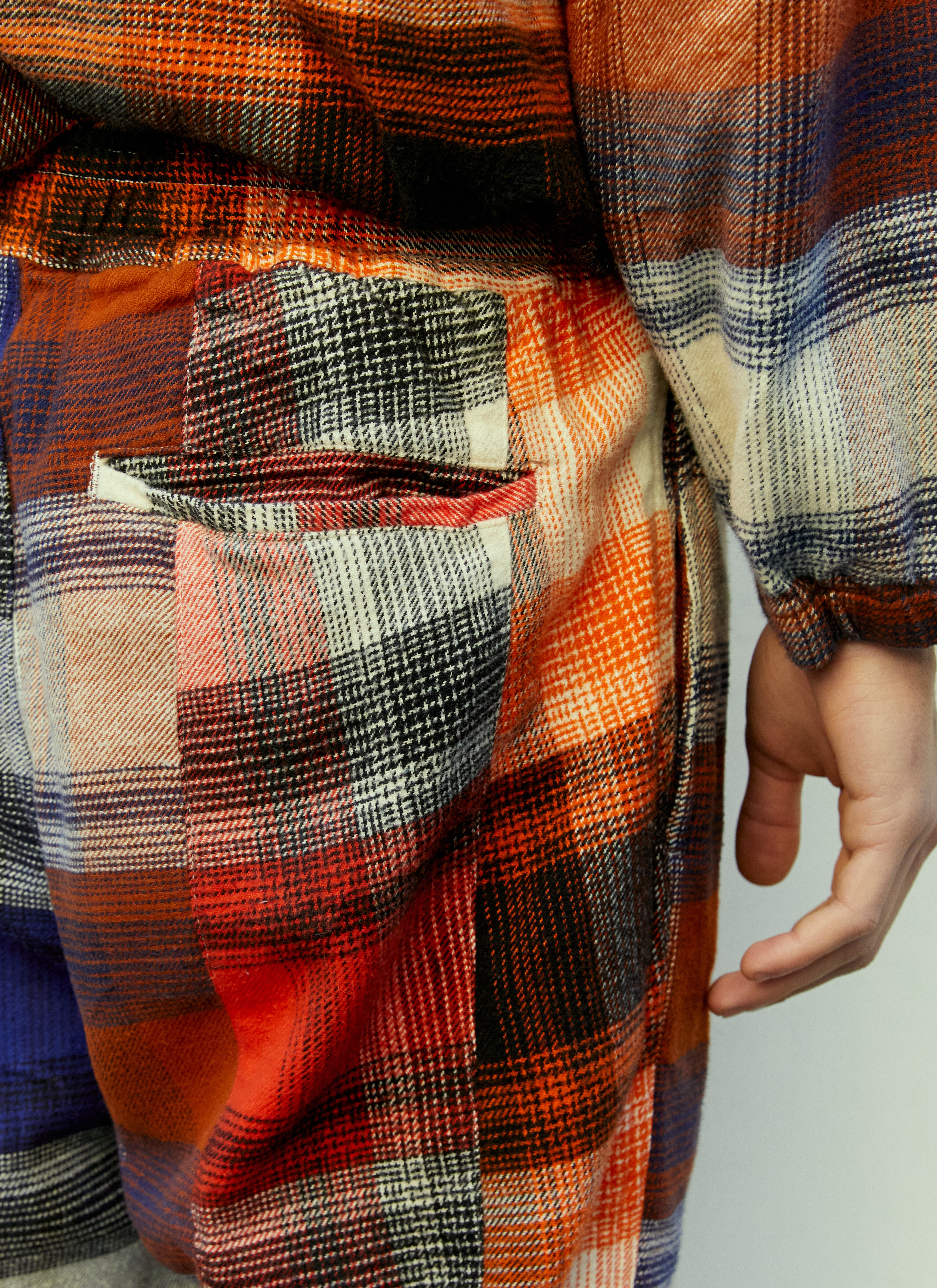 Mens orange sales plaid pants