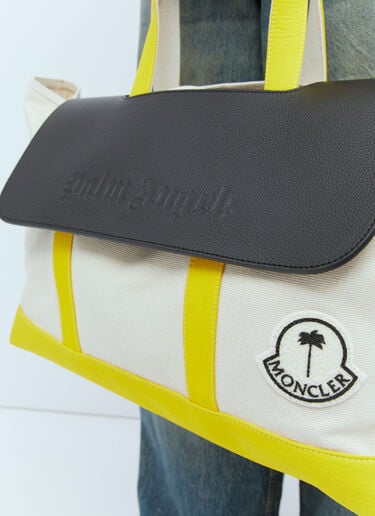 Moncler x Palm Angels Logo Patch Canvas Tote Bag Yellow mpa0355009