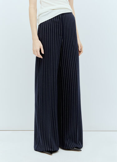 Max Mara Pinstripe Palazzo Pants Navy max0255029