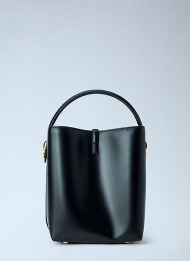 LN-CC® - Saint Laurent: Le 37 Leather Bucket Bag - Black Saint Laurent Le 37 Leather Bucket Bag Black sla0263093