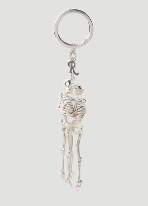 Saint Laurent Kissing Skeleton Keyring Black sla0154046