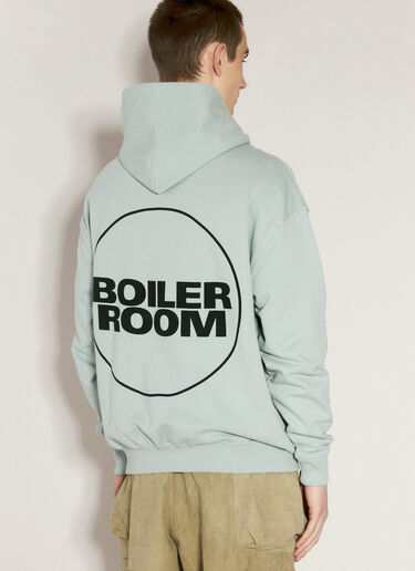 Boiler Room ロゴプリント フード付きスウェットシャツ  グリーン bor0156019
