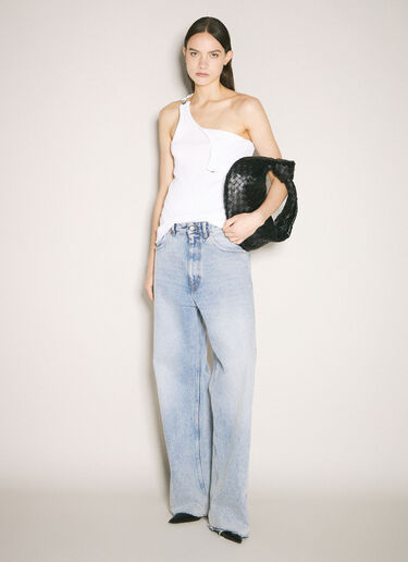 Jean Paul Gaultier Overall Buckles Tank Top White jpg0359002