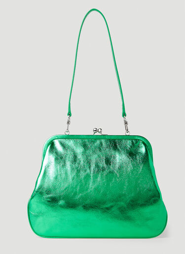 Vivienne Westwood Injected Orb Clutch Bag Green vvw0251065