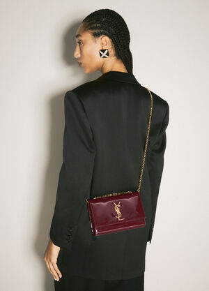 Saint Laurent 小号 Kate 单肩包 酒红色 sla0258019