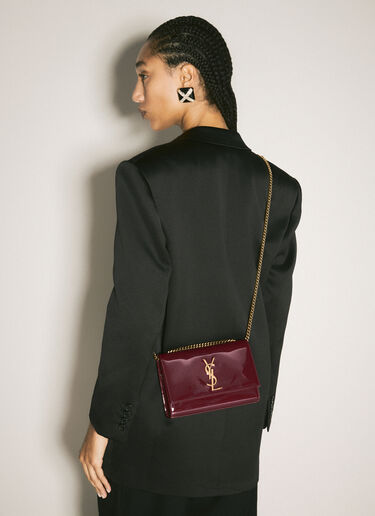 Saint Laurent 小号 Kate 单肩包 酒红色 sla0258019