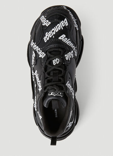 Balenciaga Logotype Triple S Sneakers Black bal0251054