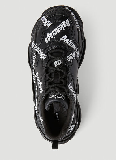 Balenciaga Logotype Triple S 运动鞋 黑色 bal0251054