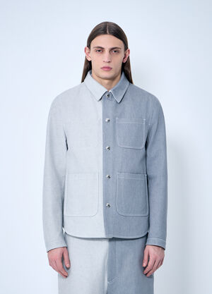 Thom Browne Contrast Utility JAcket Grey thb0158001