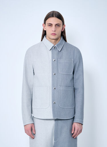 Thom Browne Contrast Utility JAcket Grey thb0158001
