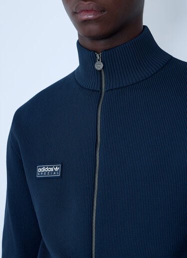 adidas SPZL Logo Motif Zip-Up Sweatshirt Navy adi0162160