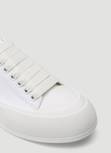 Alexander McQueen Deck Lace-Up Plimsoll Sneakers White amq0244028