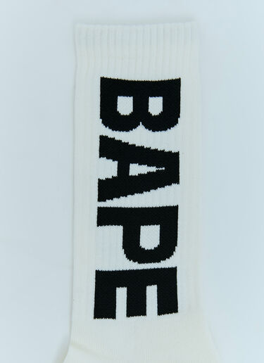 A BATHING APE® BAPE Socks White aba0154018