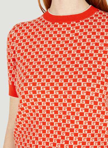 Logo Jacquard Top Gucci Logo Jacquard Top Orange guc0251023