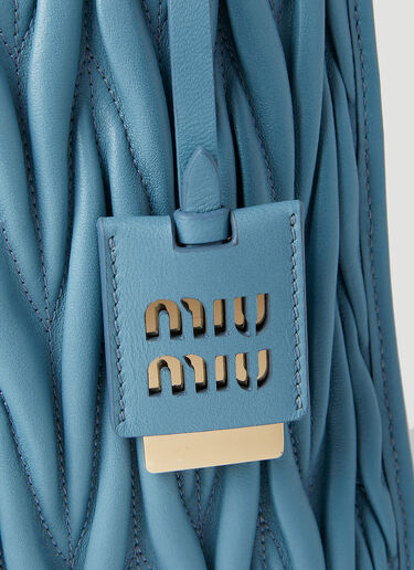 Miu Miu Matelassé Handbag Blue miu0254058