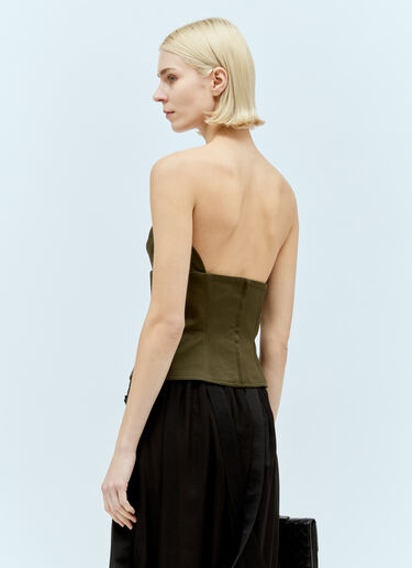 Max Mara 개버딘 코르셋  그린 max0256061