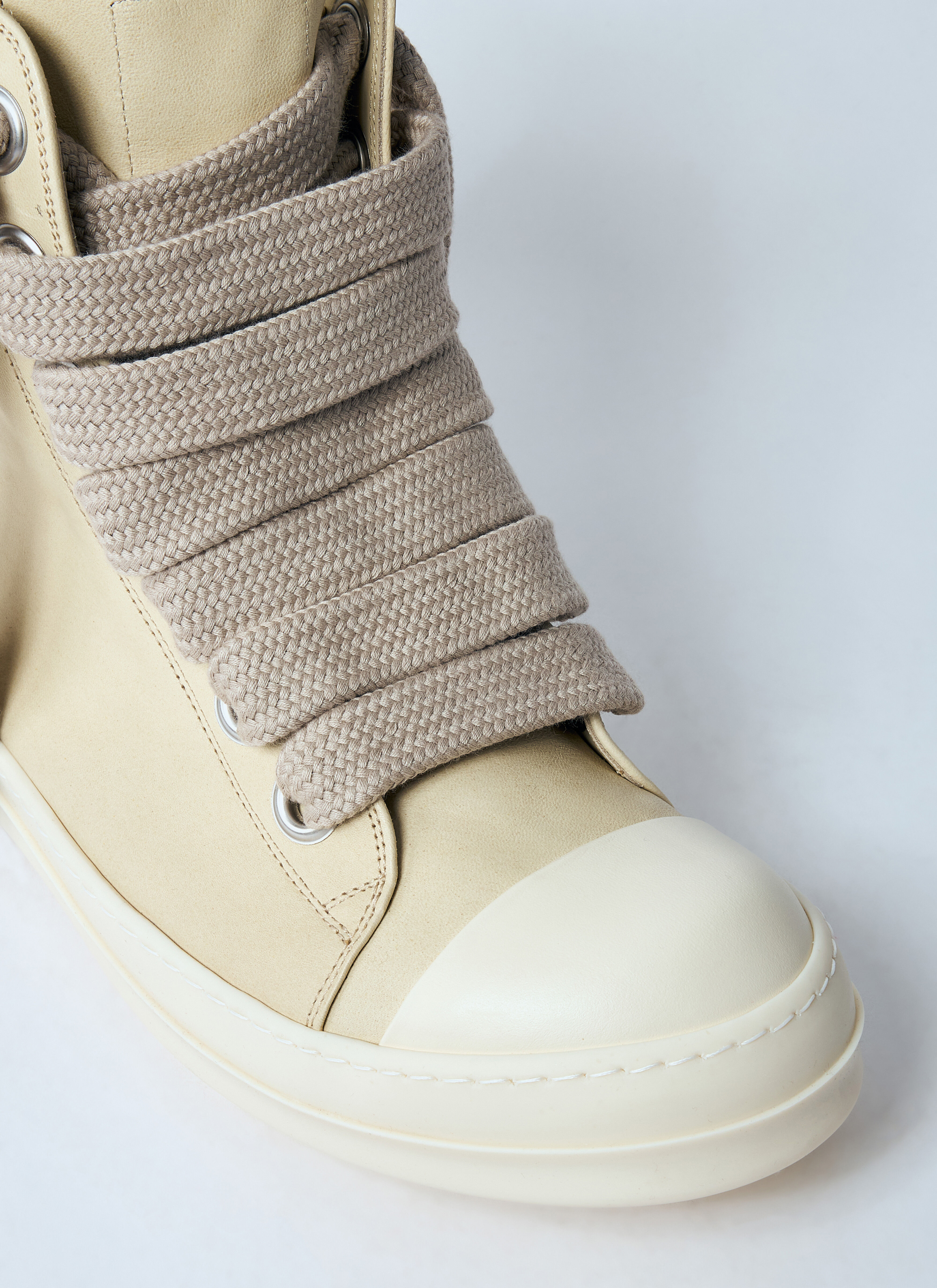 Rick Owens Men's' Jumbo Laced Sneakers in Beige | LN-CC®