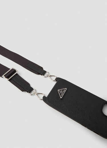 Prada Neck Strap Phone Case Black pra0152081